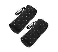 FRCOLOR 2 Mini Bolsas Térmicas para Botellas para Calentar Leche Portátiles De Poliéster Color Negro