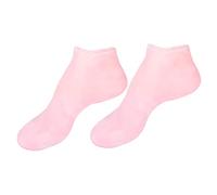 FRCOLOR 2 Pares Calcetín Características Rodilla Scooter Pad Hidratante Pie Silicona Gel Protector de la Piel Soles Loción Hidratante Gel Botines Sebs Señoras Rosa Almohada Crujiente