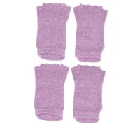 FRCOLOR 2 Pares De Calcetines De Yoga De 5 Dedos Calcetines Hidratantes De Punta Abierta Calcetines Sin Gel Para Mujeres.