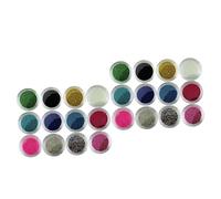 FRCOLOR 2 Piezas 12 pintauñas esmalte uñas nail art kit pulidor uñas bola de cuentas de uñas de colores bola de cuentas de caviar para uñas Vidrio de oro y plata colocar microperlas
