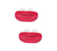 FRCOLOR 2 Piezas 2 1 Dejar De Roncar Ayudas Orificios Nasales Tiras Nasales Para Roncar Clip De Nariz De Ronquidos Clip Para Roncar Dejar De Roncar Dispositivos Rojo
