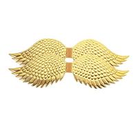 FRCOLOR 2 Piezas Accesorios De Ala Dorada Alas De Los Ángeles Para Víspera De Todos Angeles Alas De Angel Disfraces Ala De Rendimiento Paño Golden
