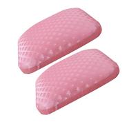 FRCOLOR 2 Piezas Almohadilla Para Uñas Clavo Spa Descansa Herramientas De Arte De Uñas Toallas Uña Del Dedo Del Pie Equipo Masaje Salón Accesorios Reposamuñecas Rosa Cuero