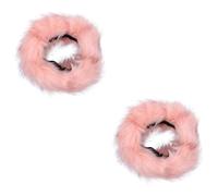 FRCOLOR 2 Piezas Aro De Sombrero Caliente Diadema De Pelo Sintético Con Elástico Orejera De Esquí Frío Diadema De Pelo Bufanda De Para Orejeras Rosa Piel Sintética