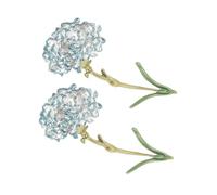 FRCOLOR 2 Piezas broche de clavel broche mujer pañuelo cuello Pin para suéter falda para ropa broches de flores para mujer alfiler broche de flor clip de solapa de flores aleación Blue