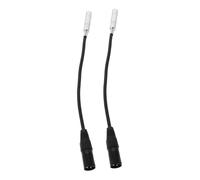 FRCOLOR 2 Piezas Cable De Conversión De Audio Cable De Micrófono Mezclador Plástico Negro