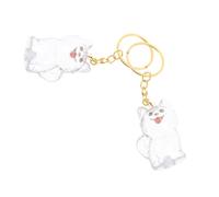 FRCOLOR 2 Piezas Caja Conmemorativa Transparente para Pelo de Mascota Llavero Recuerdo Seguro para Almacenar Pelo de Perro y Gato Colgante Memorial para Dueños de Mascotas