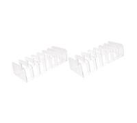 FRCOLOR 2 Piezas caja de almacenamiento de sombra de ojos estante de almacenamiento de cosméticos organizador de paletas de sombras de ojos organizador de brochas de maquillaje vanidad PD