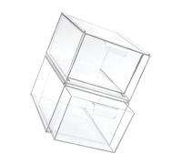 FRCOLOR 2 Piezas Cajas de Almacenamiento de Maquillaje Estuche Transparente para Cosméticos Organizador de Maquillaje para Escritorio Caja para Guardar y Pintalabios