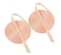 FRCOLOR 2 Piezas Cinta Elástica para Zapatos de Ballet Color Caqui, Soporte Cómodo y Material de Polipropileno, Adecuado para Entrenamiento Inicial y Sesiones de Danza