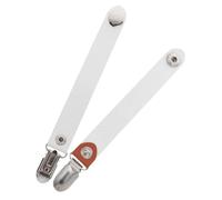 FRCOLOR 2 Piezas Clip De Tapa Clip De Sombrero Multifuncional Colgador De Gorras Pu Blanco