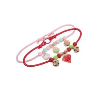 FRCOLOR 2 Piezas Collar de Cuentas para Perro, Accesorios para Gatos, Joyería para Mascotas Hecha a Mano Diseño Ajustable para Uso Diario