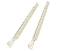 FRCOLOR 2 Piezas Correderas para Cajones de Alta Resistencia, Riel Deslizante de Dos Vías, Acero Laminado en Frío, 12 Pulgadas (30cm), Blanco, para Armarios y Uso Doméstico