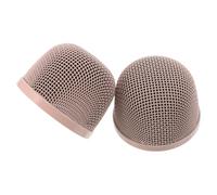 FRCOLOR 2 Piezas Cubierta de Micrófono Rejilla de Micrófono de Malla Metálica para Presentaciones y Grabación