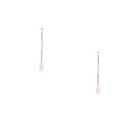 FRCOLOR 2 Piezas cureta de oreja herramienta de eliminación de piedras de amígdalas hisopo de limpieza de oídos ear cleaner limpiador de oídos cuchara de acero inoxidable rosa