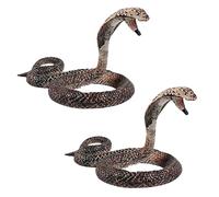 FRCOLOR 2 Piezas de Serpiente Cobra Artificiales Realistas Juguetes de Plástico Seguro para Decoración para Halloween y Fiestas Paquete de Colores Surtidos