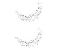 FRCOLOR 2 Piezas diadema de diadema de boda accesorios para el cabello para mujeres lazos para el cabello con hermosos tocados de novia accesorios para el cabello de novia