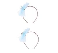 FRCOLOR 2 Piezas Diadema De Fiesta De Cumpleaños Diadema De Niñas Cintas Para El Cabello Para Niñas Sombreros De Niña Lazos Para El Cabello Para Niños Banda De Pelo De Ducha De Bebé Encaje