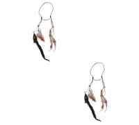 FRCOLOR 2 Piezas Diadema De Para El Pelo Con Borlas Diadema Fiesta Gitana Accesorios Para El Cabello Diadema Bohemia Tocado Aro De Pelo Venda Costumbre Bufanda