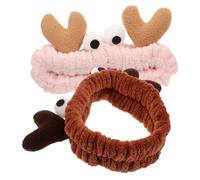 FRCOLOR 2 Piezas Diademas De Dibujos Animados Para Niña Para Lavarse La Cara Cuidar La Piel y Maquillarse Diademas Cuidado Piel Para Uso Diario El Baño