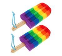 FRCOLOR 2 Piezas Esponja De Colores Formas Especiales Esponja Exfoliante Corporal Para Ducha Para Mujer Suave Para Baño