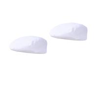 FRCOLOR 2 Piezas Gorro Chef Blanco Transpirable para Sombrero Cocinero Profesional para Cocina Bar y Restaurante Diseño Cómodo y Color Aleatorio