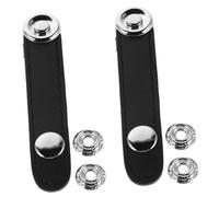 FRCOLOR 2 Piezas Hebilla de Fuelle para Acordeón Correas de Fuelle Color Negro Accesorios de Reemplazo para Instrumentos Musicales Acordeón Distancia entre Orificios