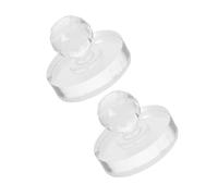 FRCOLOR 2 Piezas Herramientas de Prensado para Sombras de Ojos Moldes Metálicos Circulares Herramienta para Reparar Paletas de Maquillaje Vacías Sello de Presión para Colorete y Alta Luz