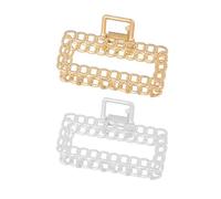 FRCOLOR 2 Piezas Horquilla De Agarre De Cadena Pinza Cabello De Aleación Accesorio Cabello Pinzas Para Mujer Elegante Para Uso Diario