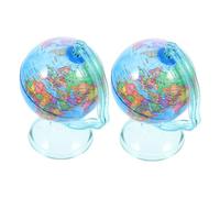 FRCOLOR 2 Piezas Hucha de Globo Terráqueo para Resistente Irrompible Herramienta Interactiva para Escritorio Decoración Infantil de Unidades