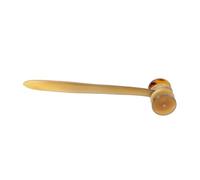 FRCOLOR 2 Piezas Masajeador Rodillo Muscular Herramienta De Raspado Junta Tabla De Raspar Gua Sha Rodillo De Masaje Duradero Escobilla De Goma De Mano Rodillo Rascador Brown Cuernos