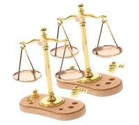 FRCOLOR 2 Piezas Miniatura Metálica Decorativa Juguete Educativo para Accesorio Realista para Casa de Muñecas y Miniatura