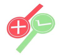 FRCOLOR 2 Piezas Paletas de Votación para Doble Cara Rojo Verde Tablero de Mano para Actividades Escolares y Señaladores Prácticos para Jueces
