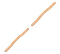 FRCOLOR 2 Piezas Palo raspador de salud sostuvo herramienta de masaje manual mascota Palo de masaje de madera Stick de e de madera eador de para raspar músculos Khaki