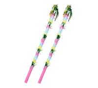 FRCOLOR 2 Piezas Palos Coloridos para Piñata para Golpear Fiesta Infantil Juego Divertido Accesorio para Carnaval y Celebración