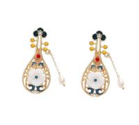 FRCOLOR 2 Piezas Pasador De Pipa Género Broche De Laúd Broche De Mujer Decoración De Bodas De Música Pins De Para Mujeres Alfiler De Música Pin De Solapa De Música Aleación