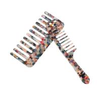 FRCOLOR 2 Piezas Peine De Dientes Anchos De Hogar Secos y Húmedos Peine De Peluquería Profesional