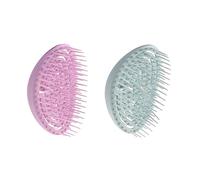 FRCOLOR 2 Piezas Peine Masajeador Alisador de Cabello Diseño Compacto Suave y Ligero para Cabelludo Sensible y Diario