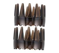 FRCOLOR 2 Piezas Peine Redondo de Plástico para Masaje Capilar con Dientes Anchos Cepillo Exfoliante para Limpieza y Masaje del Cabelludo Adecuado para Tipo de Cabello Hombres y Mujeres