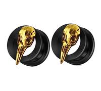 FRCOLOR 2 Piezas pendientes del delirio pendientes de clip para hombre para mujeres góticos para mujer pinza para la oreja pinzas para las orejas Acero inoxidable