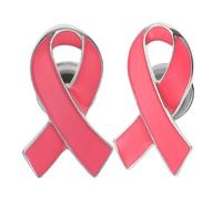 FRCOLOR 2 Piezas Pins De Cinta Rosa Pins Conciencia De La Solapa De La Solapa Botones Hope Ribbon Lapel Pins for Charity Reconocimiento Público Evento Público