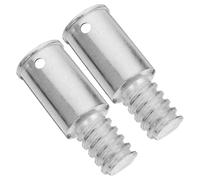 FRCOLOR 2 Piezas Punta Roscada Metálica para Postes de Extensión de 22mm Compatible Mangos de Escoba para Limpieza Doméstica y Comercial de Metal