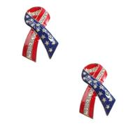 FRCOLOR 2 Piezas ramillete de broche decoración de broche de pecho pin de solapa del día de la independencia decoración de ropa del día de la independencia aleación