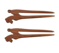 FRCOLOR 2 Piezas Retro Wooden Hairpin de Horóscopo Caballo Estilo Antiguo Accesorios para Peinados Chignon Palillos para Mujer Ligero y Resistente para Festivales de