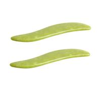 FRCOLOR 2 Piezas Tablas de Gua Sha de Jade Xiuyan Herramientas de Masaje Manual para de Raspado Corporal y Muscular Promueven Circulación y Recuperación Profesional y Personal