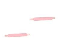 FRCOLOR 2 Piezas Tira Para Tirar De La Toalla De Baño Fregador De Bañera Toallas De Baño Toalla De Limpieza Paño De Baño Traje De Tres Piezas Seda Artificial Hombres y Mujeres Cuerpo Rosa