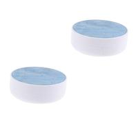 FRCOLOR 2 Piezas Titular de la Caja de la émbolo de Lentes de Herramienta para Quitar Lentes de contenedor de Lentes de Porta Lentes Tapa de Blue