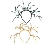 FRCOLOR 2 Piezas Tocado de faraón egipcio accesorios para disfraz de serpiente Diademas de Halloween tocado de diadema de serpiente medusa accesorios para el cabello medusas Plástico