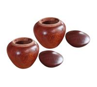 FRCOLOR 2 Piezas Urnas Pequeñas de Madera para Cenizas y Mascotas Mini Urnas de Cremación Portátiles y Selladas Recuerdo Conmemorativo Práctico y Compacto