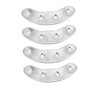 FRCOLOR 2 Placas Metálicas para Talón Zapatos Hombre Protectores Alta Resistencia para Botas Almohadillas Reparación Antidesgaste para Uso Diario y Exterior